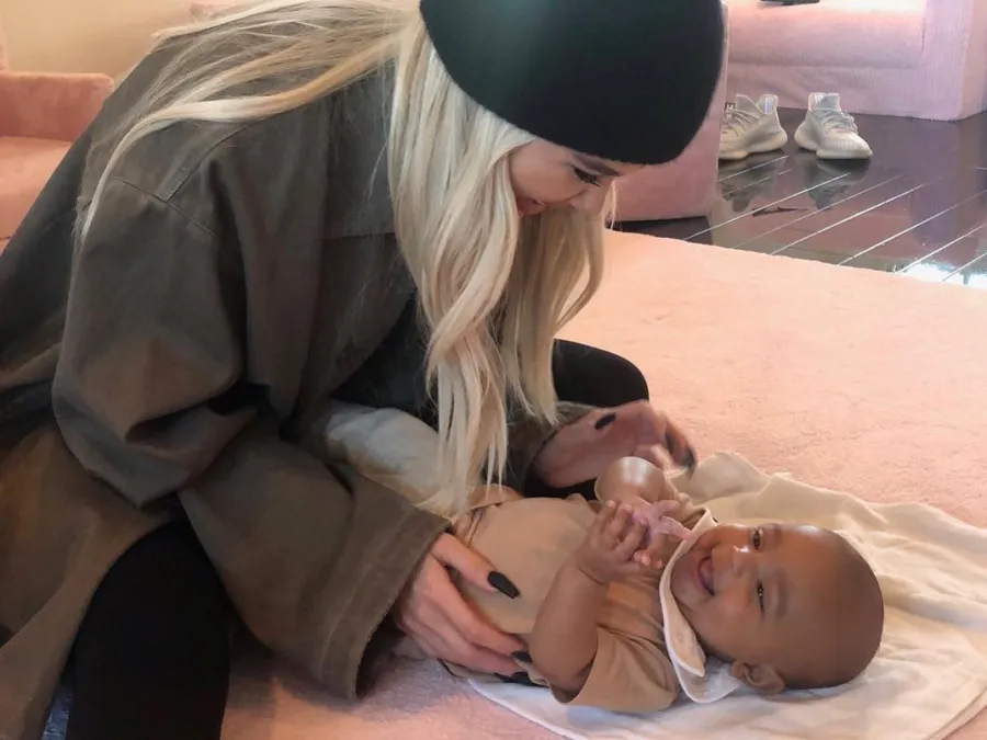 Khloe-Kardashian’s-Daughter-True-Play-With-Kim-Kardashian’s-Son-Psalm