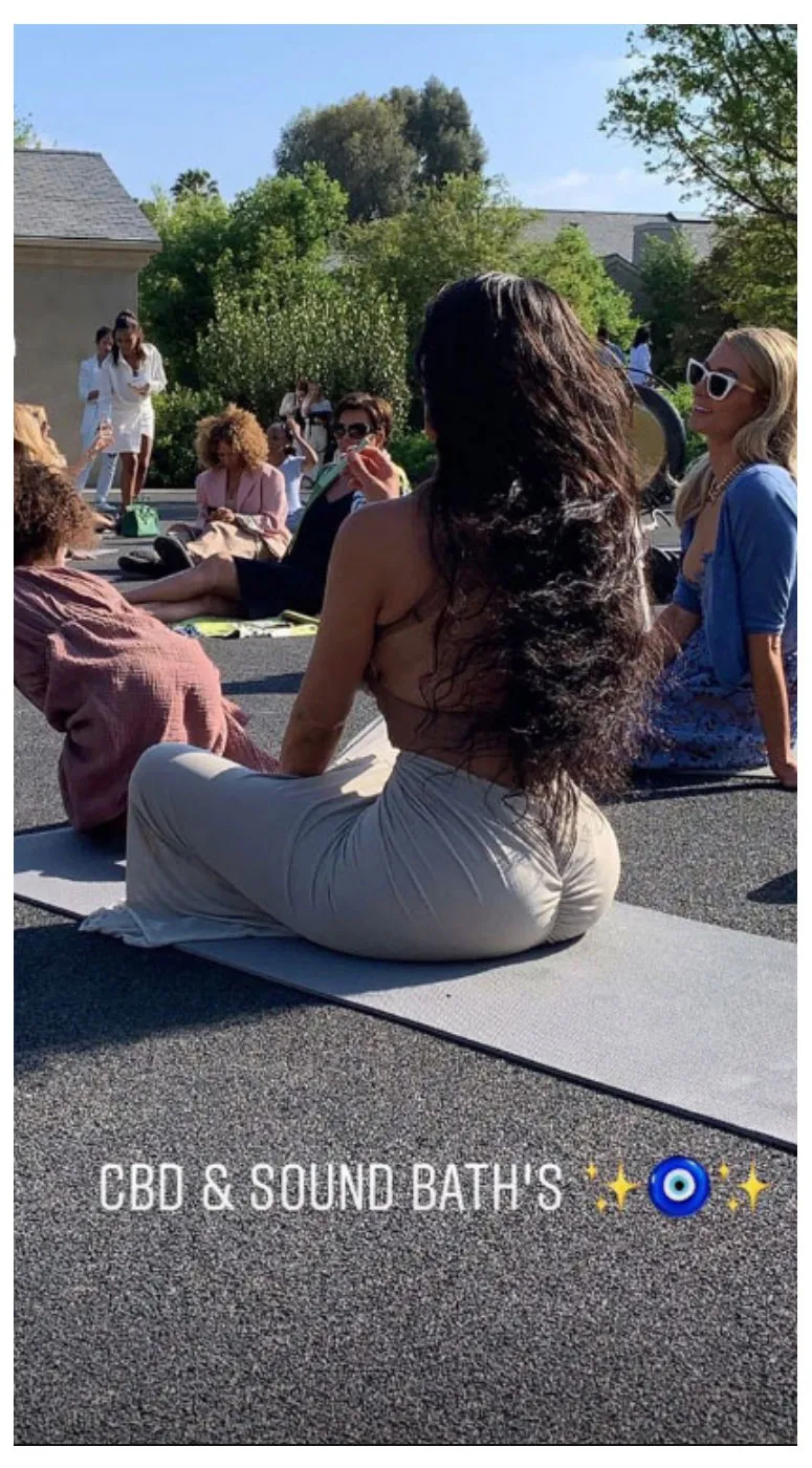 Kim Kardashian Baby Shower CBD Instagram