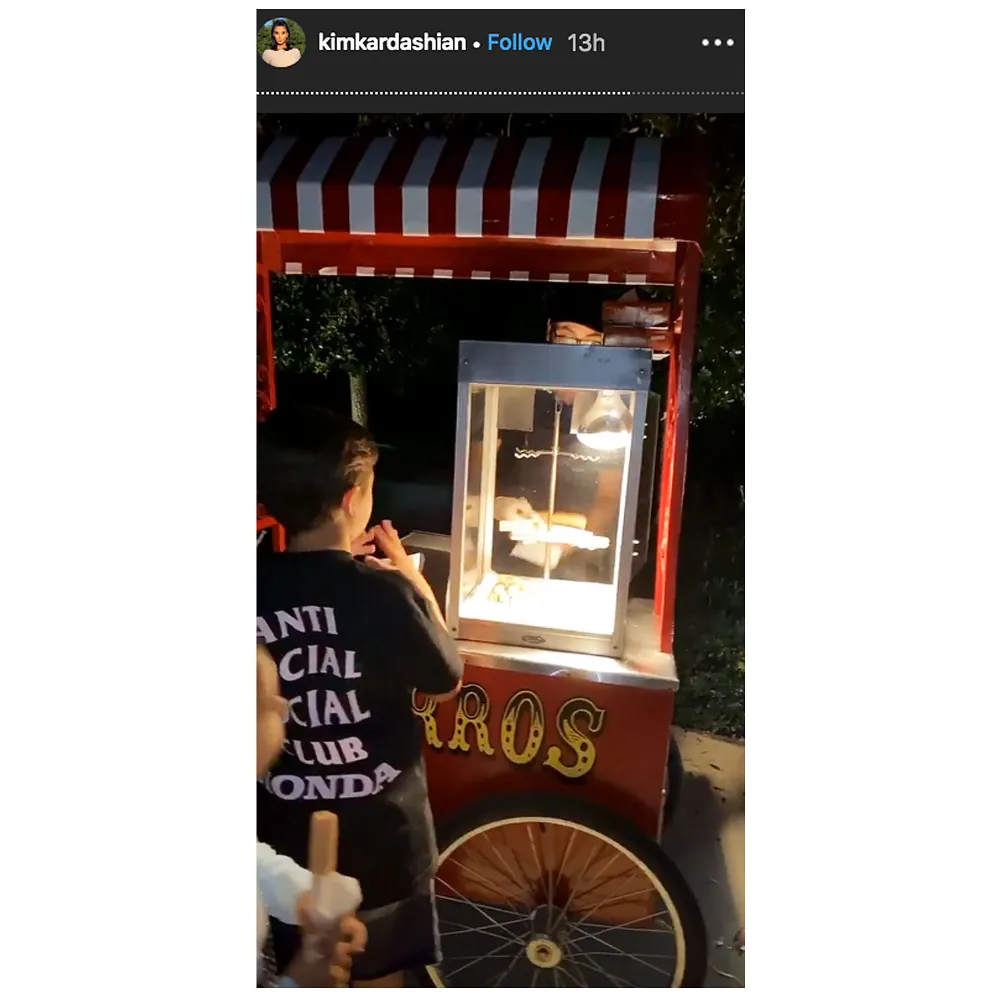 Kim Kardashian Celebrated Her Birthday With Churro Stand Beignet Truck