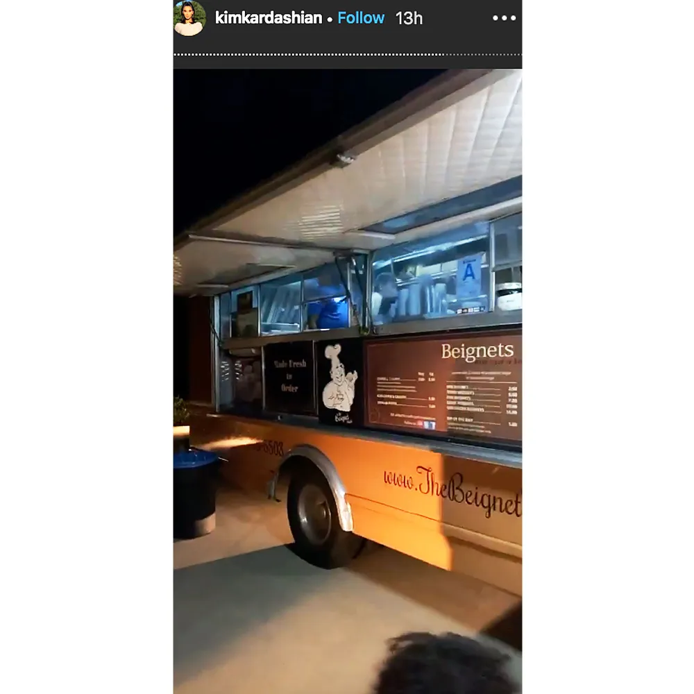 Kim Kardashian Celebrated Her Birthday With Churro Stand Beignet Truck