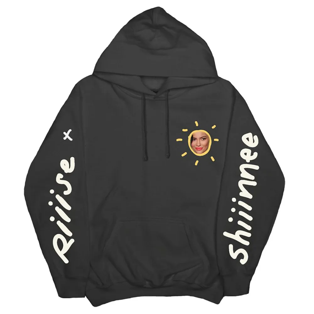 Kylie Jenner Rise Shine Merch Black Hooded Sweatshirt
