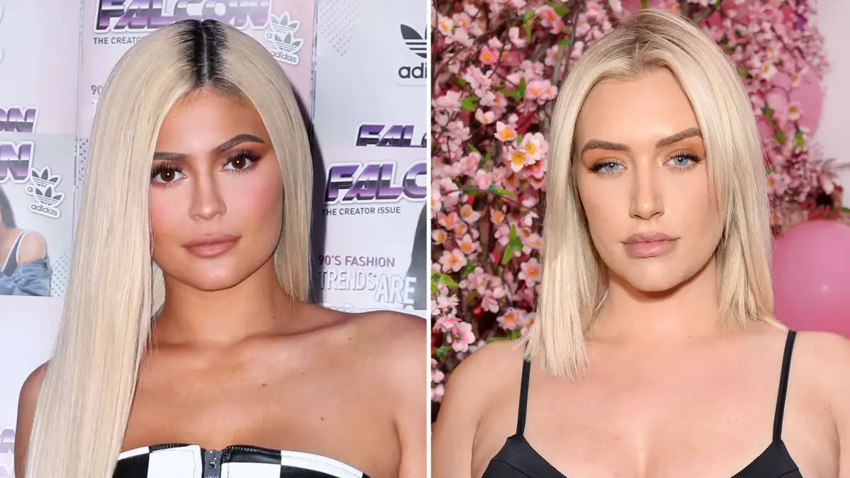 Kylie Jenner and BFF Stassi Karanikolaou Recreate Iconic Britney Spears and Madonna VMAs Kiss in Epic Halloween Costumes