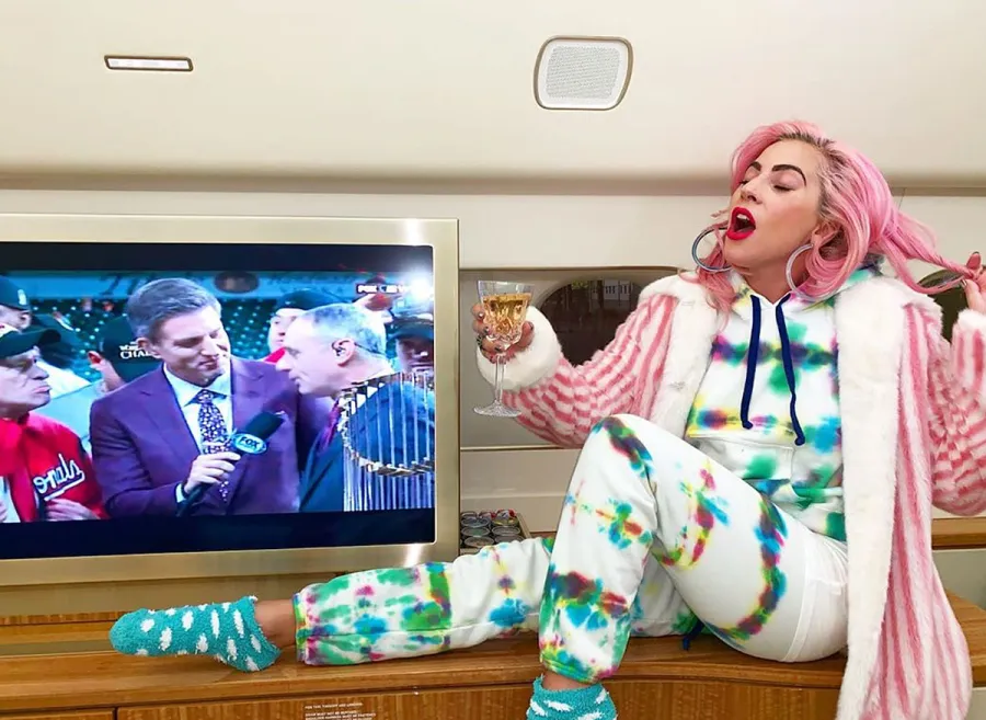 Lady Gaga Tie-Dye Jumpsuit Instagram