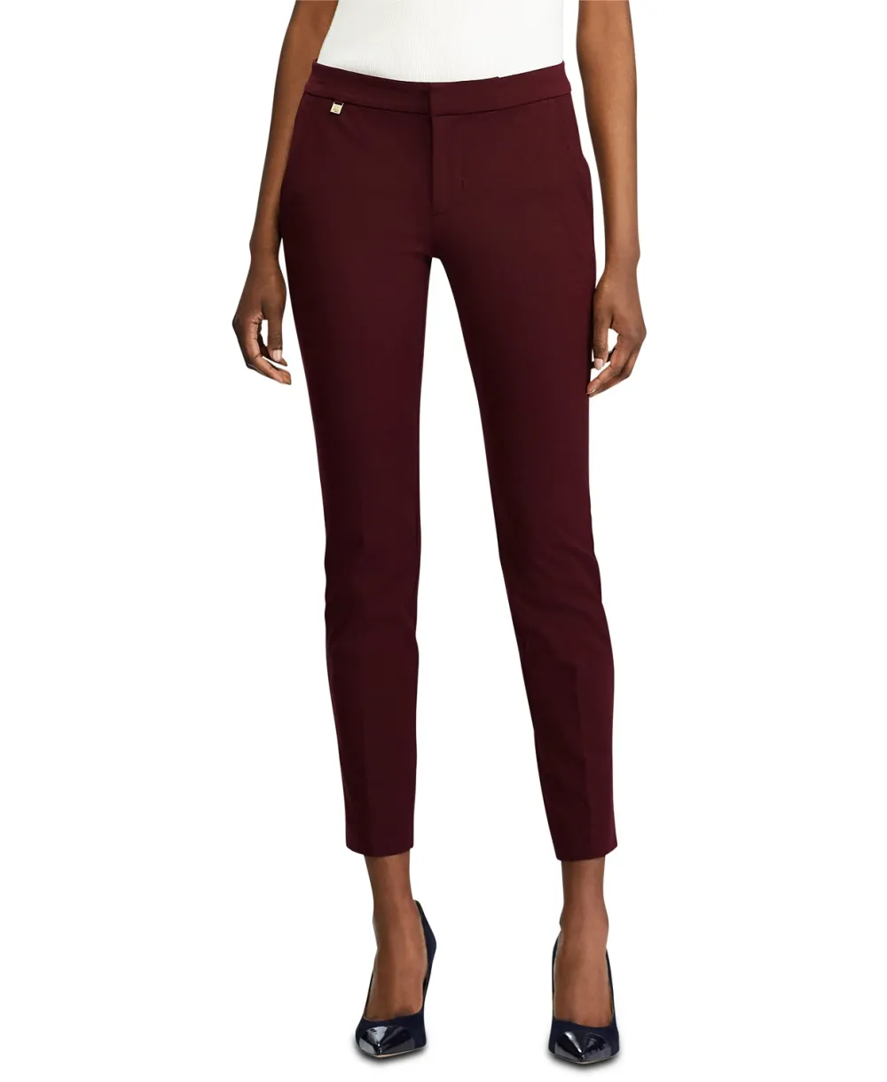 Lauren Ralph Lauren Stretch Skinny Pants Pinot Noir