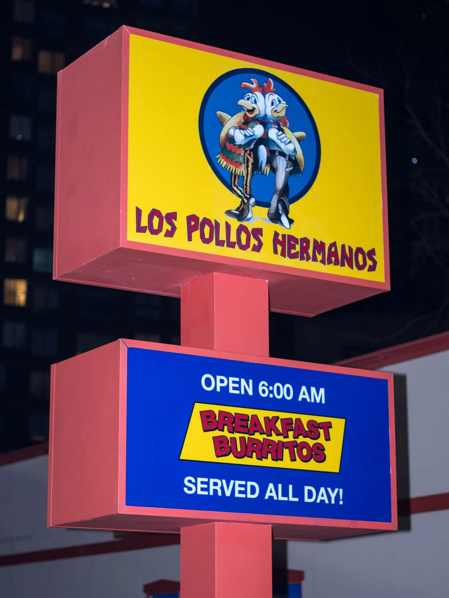 Los Pollos Hermanos Signage Uber Eats
