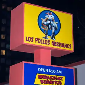 Los Pollos Hermanos Signage Uber Eats