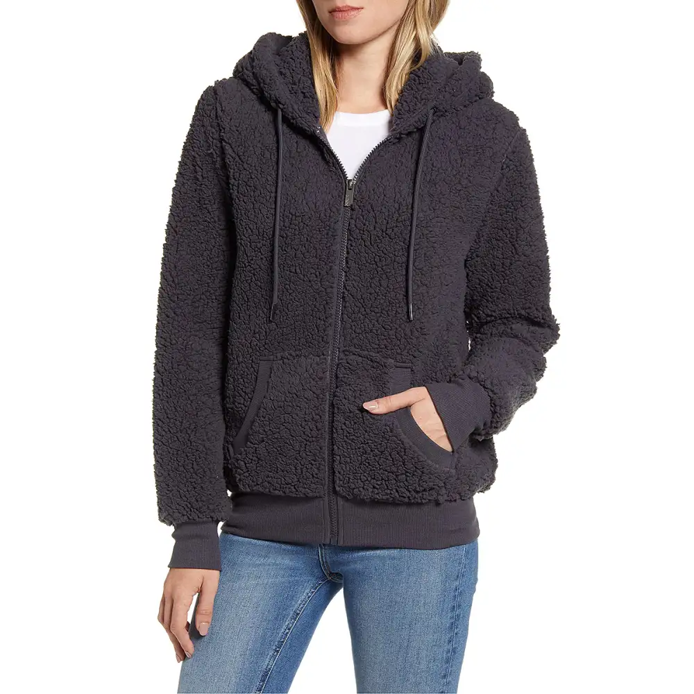 Marc New York Teddy Fleece Zip Jacket