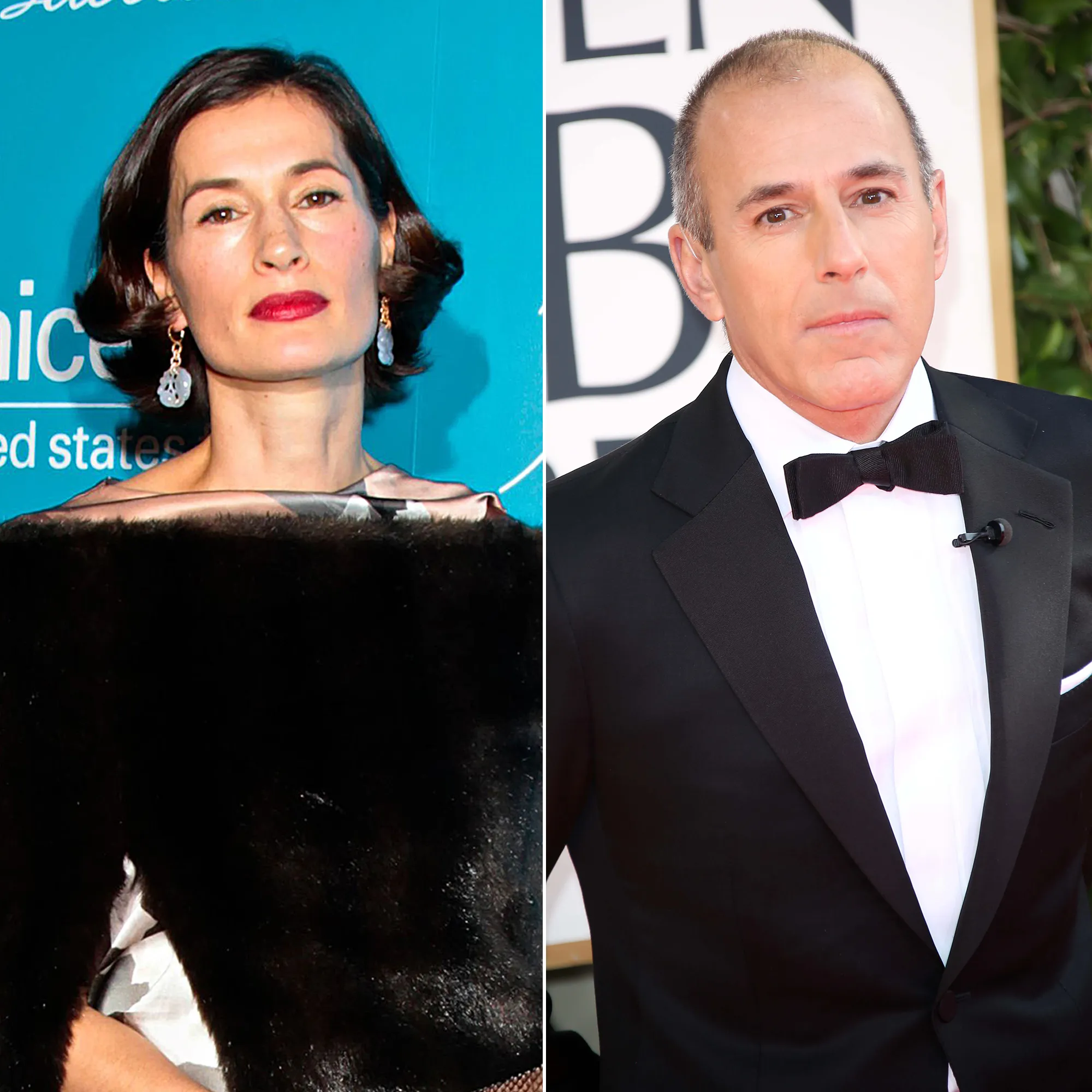 Annette Roque and Matt Lauer