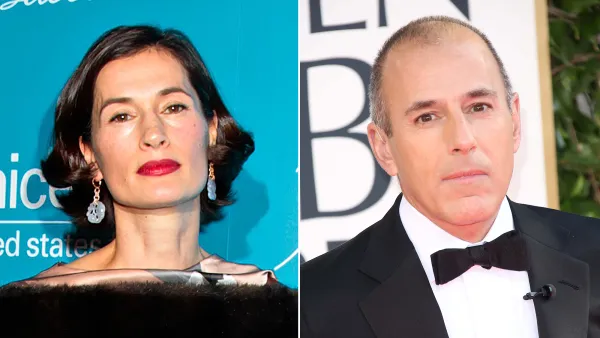 Annette Roque and Matt Lauer
