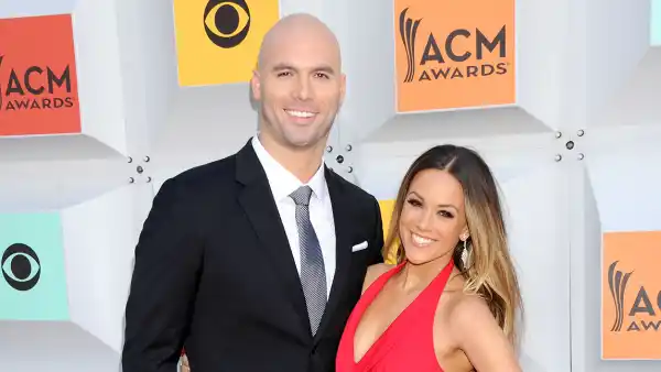 Mike Caussin and Jana Kramer Country Music Awards Red Dress