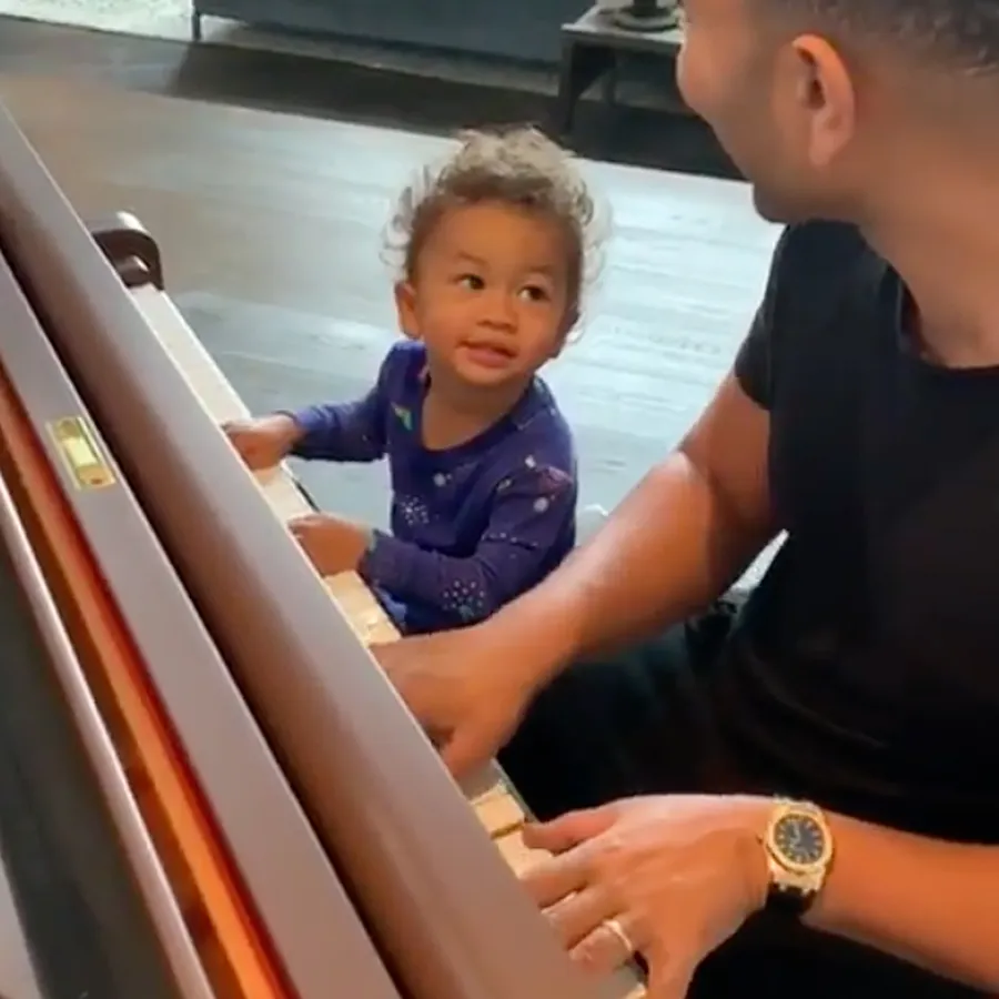 John Legend Miles Legend Playing Piano