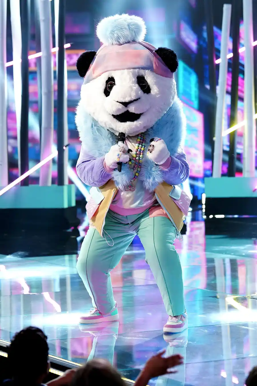 Panda Masked Singer Season 2 Two Costume Dress Up Singing Onstage