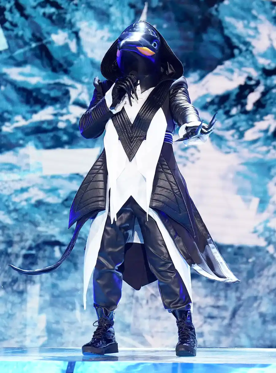 Penguin Masked Singer Season 2 Two Costume Dress Up Singing Onstage