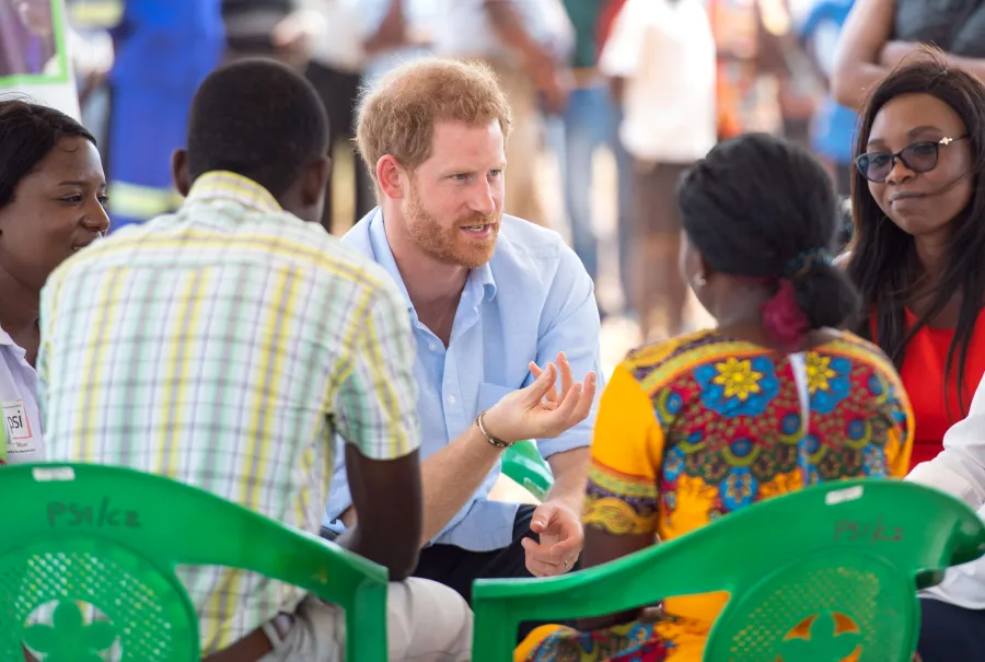 Prince Harry and Duchess Meghan Embark on Royal Tour of Africa Mauwa Health Centre in Blantyre, Malawi