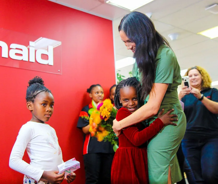Prince Harry and Duchess Meghan Embark on Royal Tour of Africa Action Aid in Johannesburg