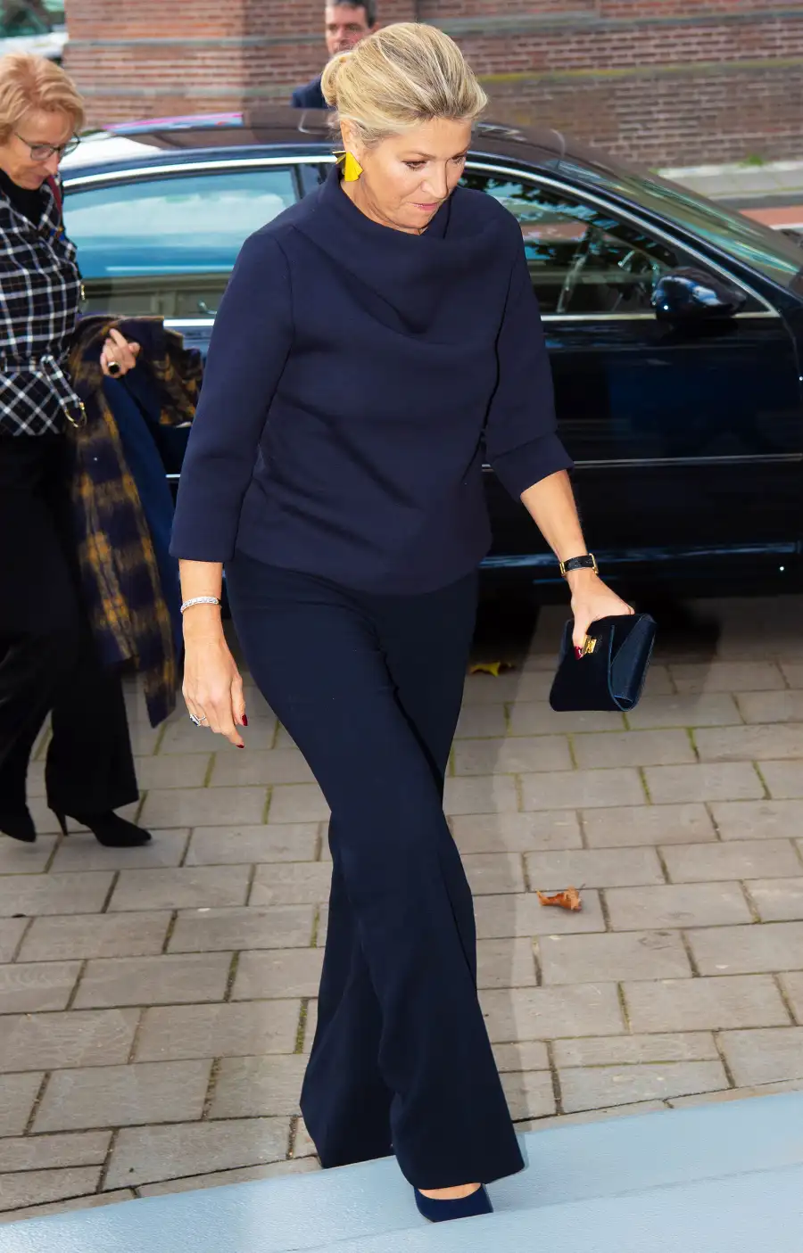 Queen Maxima Navy Blue Look October 30, 2019