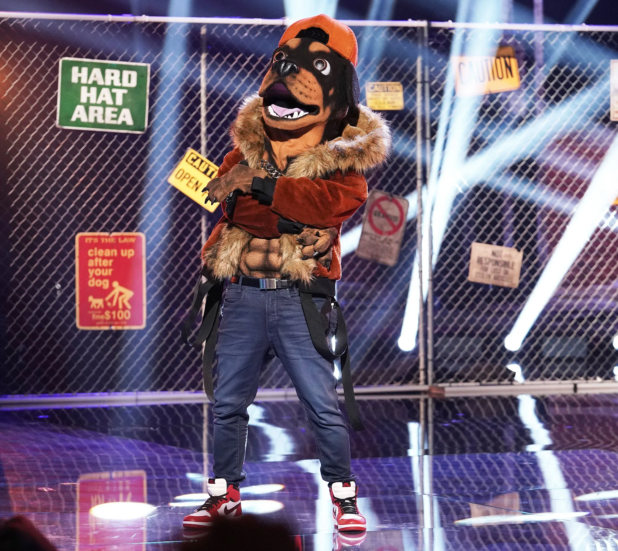 Rottweiller Masked Singer Season 2 Two Costume Dress Up Singing Onstage