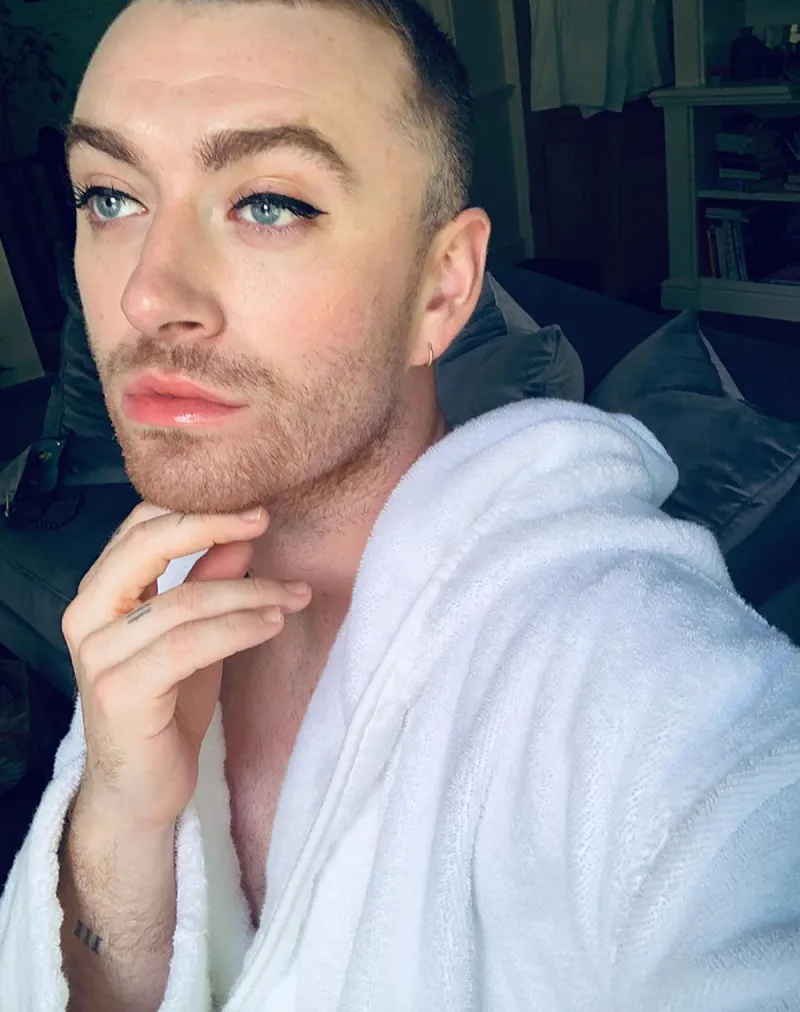 Sam Smith Best Makeup Looks - Cat Eye