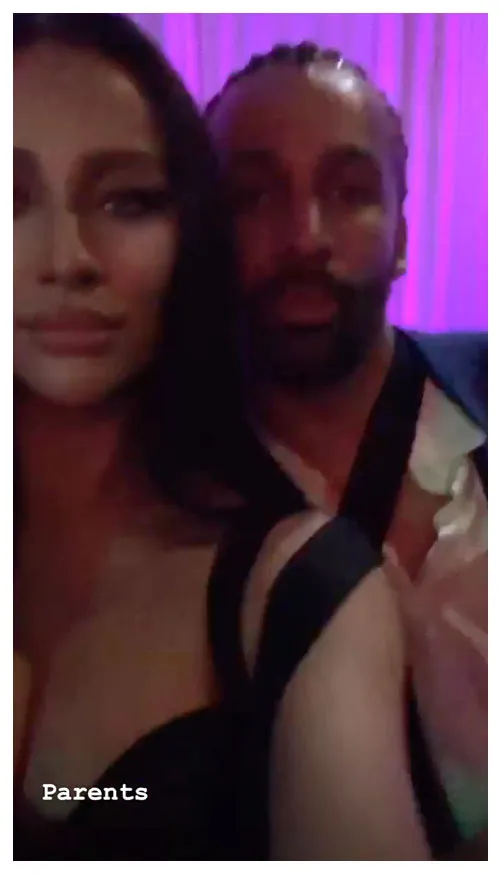 Shay Mitchell and Matte Babel Instagram Story Drake Party