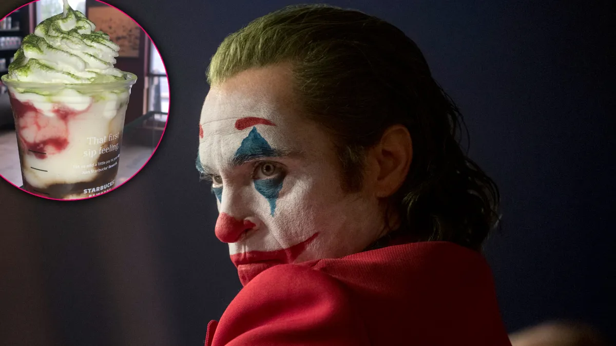 Starbucks' New Joker Frappuccino Inspired by the Controversial Movie Features a Strawberry Syrup Smile