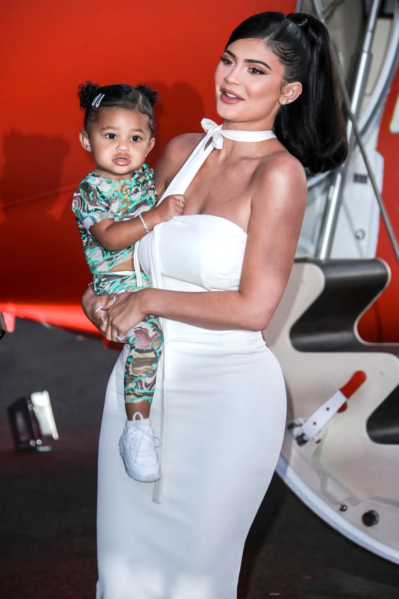Stormi Webster and Kylie Jenner White Dress