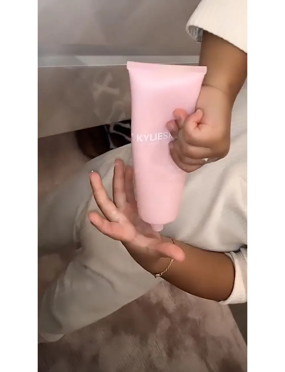 Stormi Plays With Mom Kylie Jenner's New Face Mask