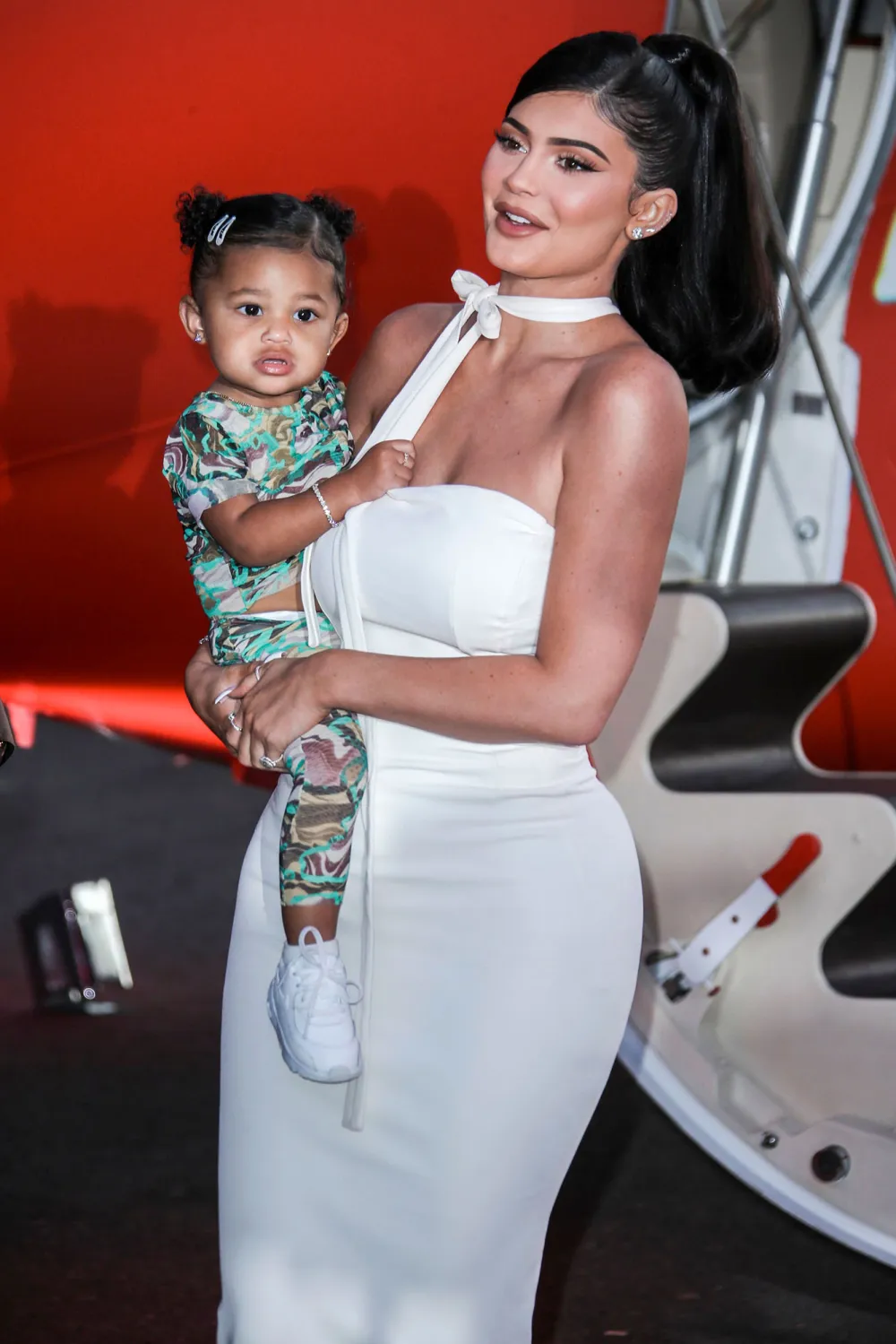 Stormi Webster and Kylie Jenner White Dress