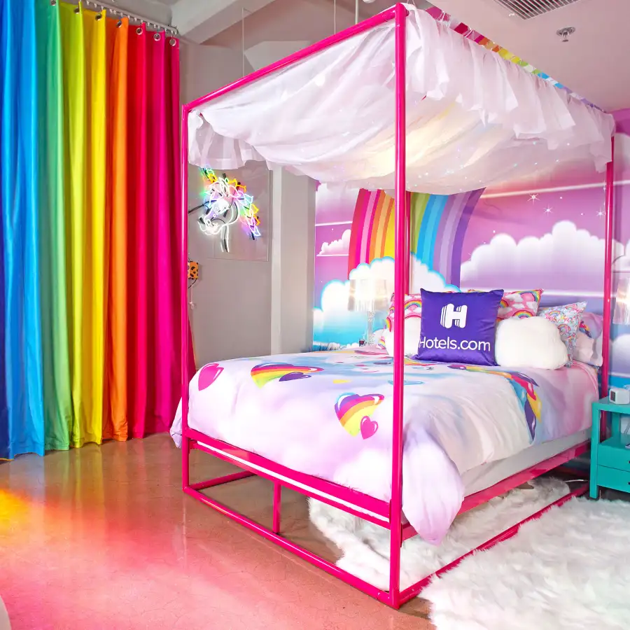 Lisa Frank Hotel Suite Features 90s Snacks More