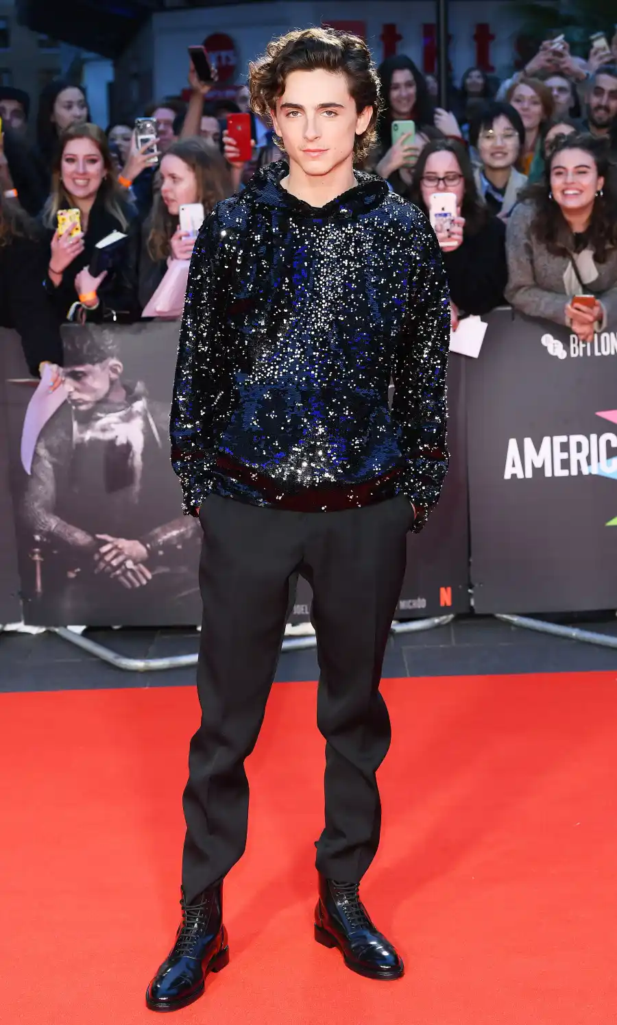 Timothee Chalamet Sequined Hoodie 