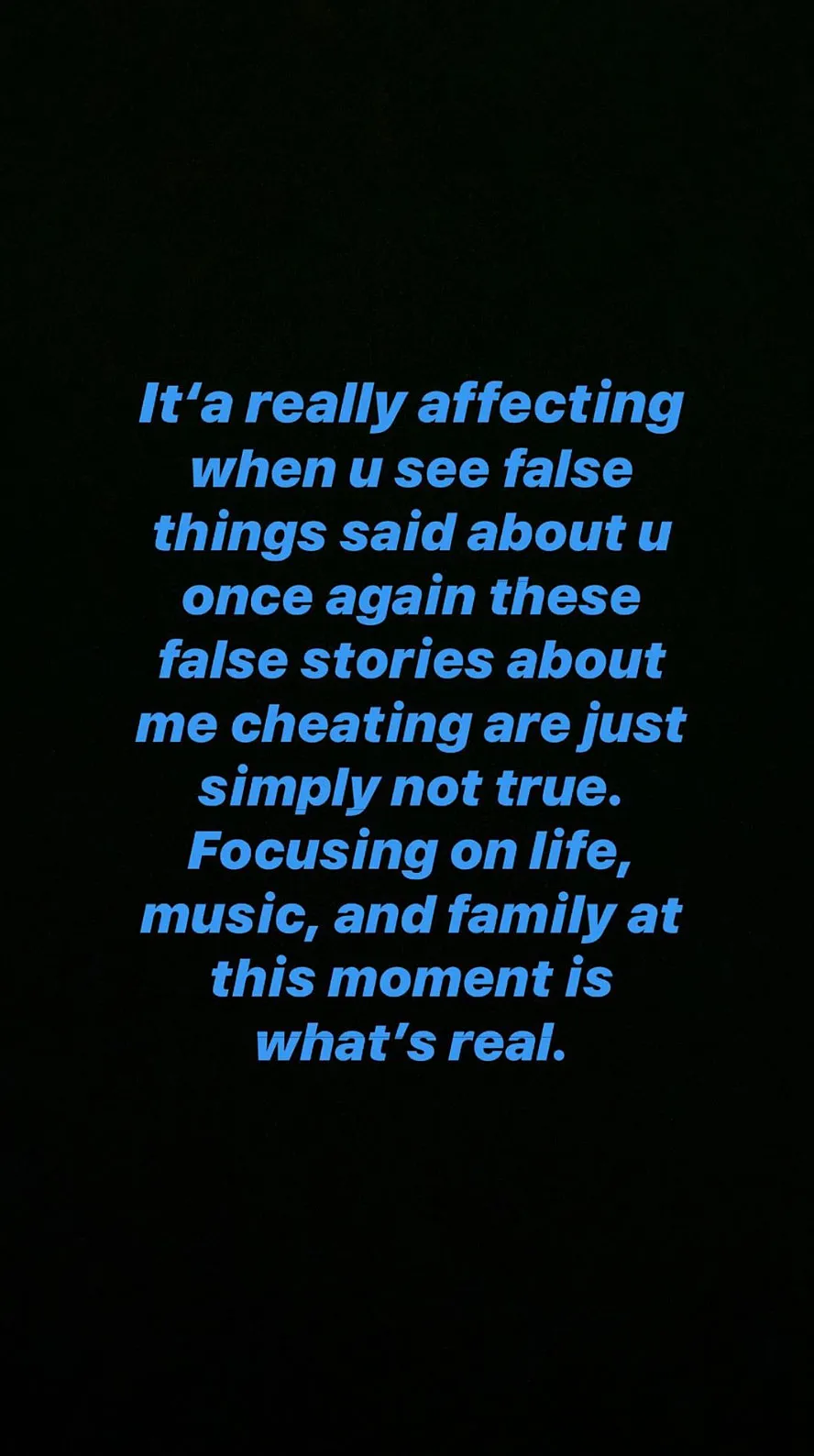 Travis Scott Instagram Story