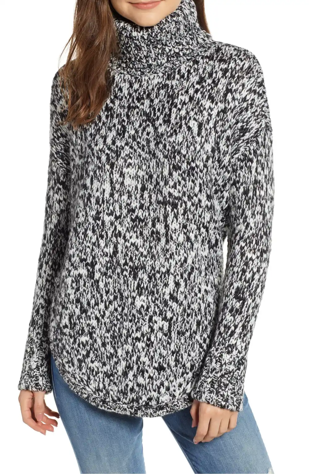 Treasure & Bond Turtleneck Sweater black