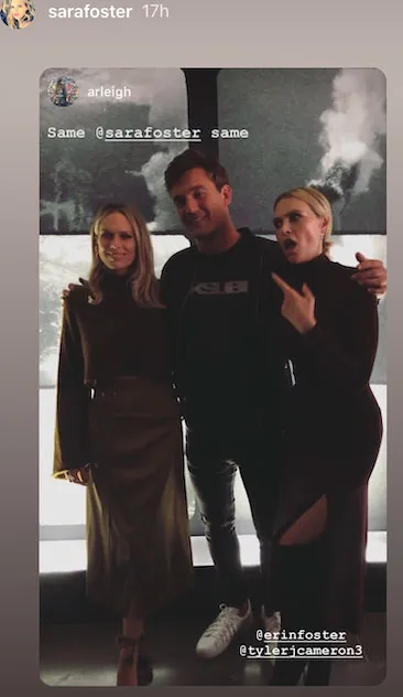 Tyler Cameron Hangs Out With Ex Gigi Hadid&rsquo;s Former Stepsisters Erin and Sara Foste