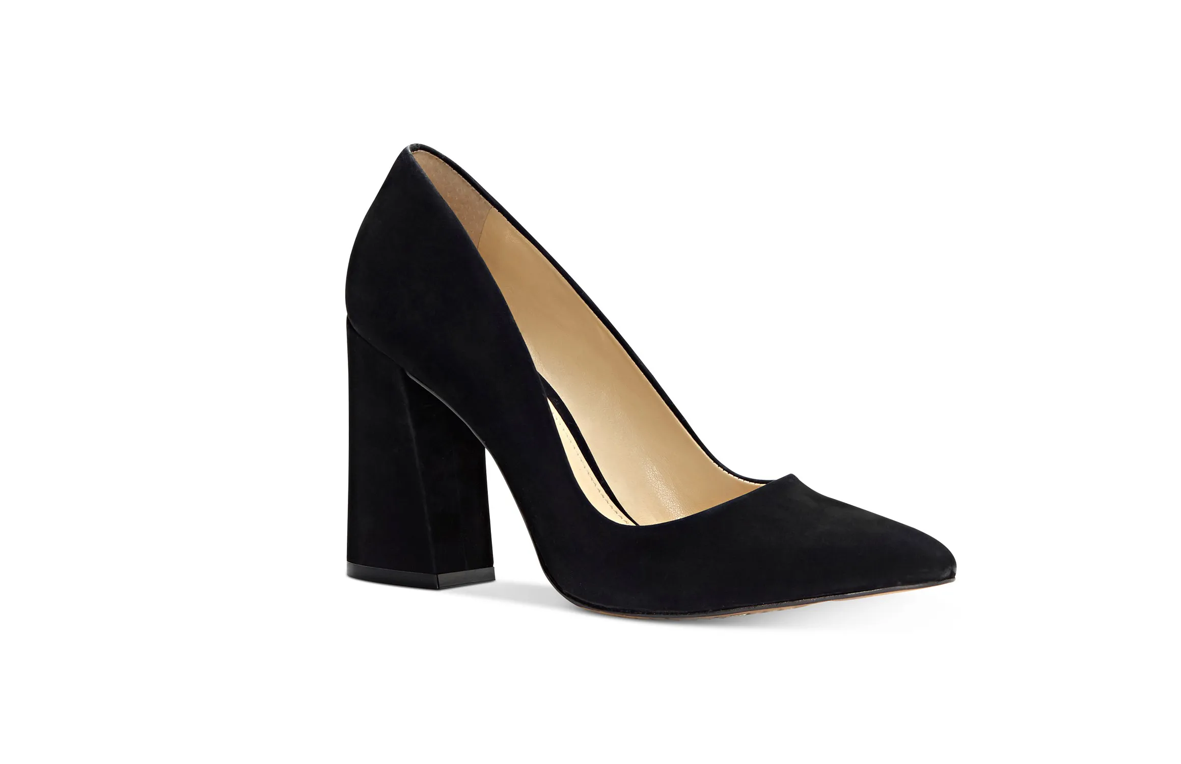 Vince Camuto Talise Pointed Block-Heel Pumps black