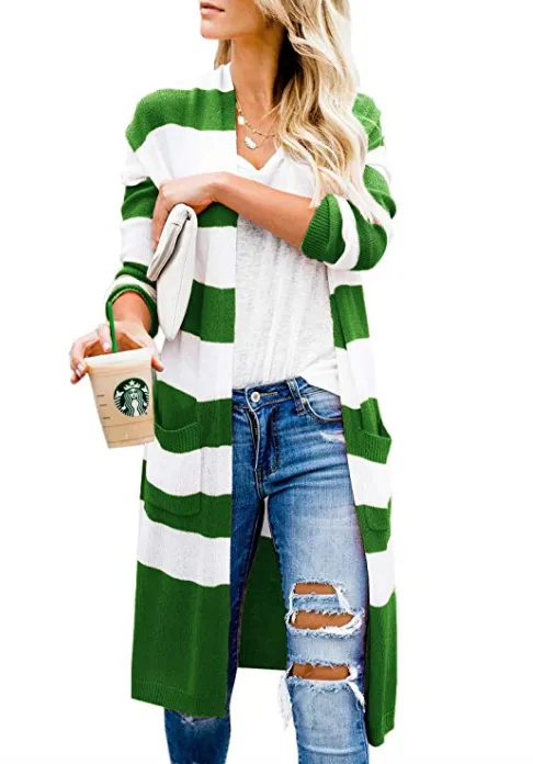 Yacooh Womens striped sweater