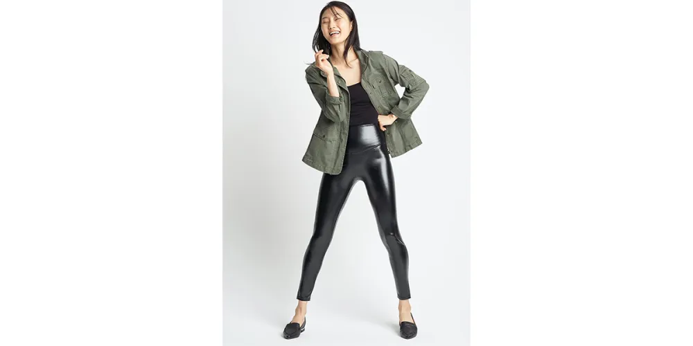 Faux-Leather-Shine-Legging