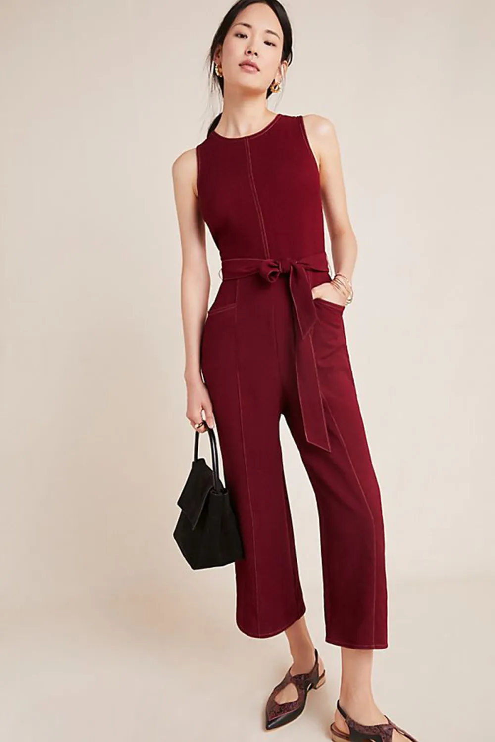 Anthropologie Greylin Colleen Stitched Jumpsuit