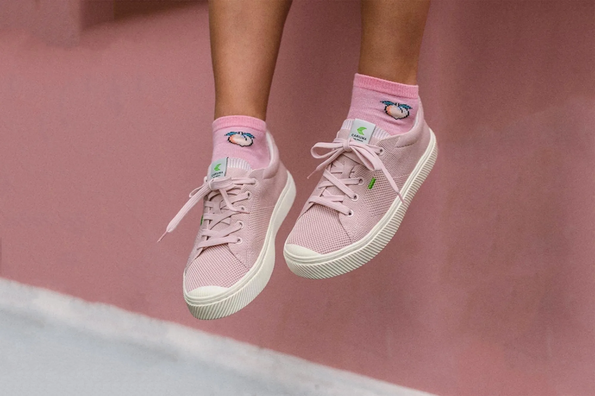 pink cariuma IBI sneakers