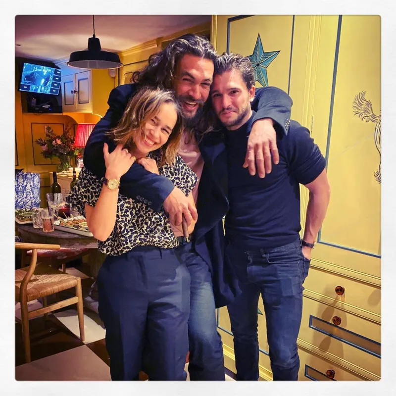 Emilia Clarke, Jason Momoa Costars Reunited