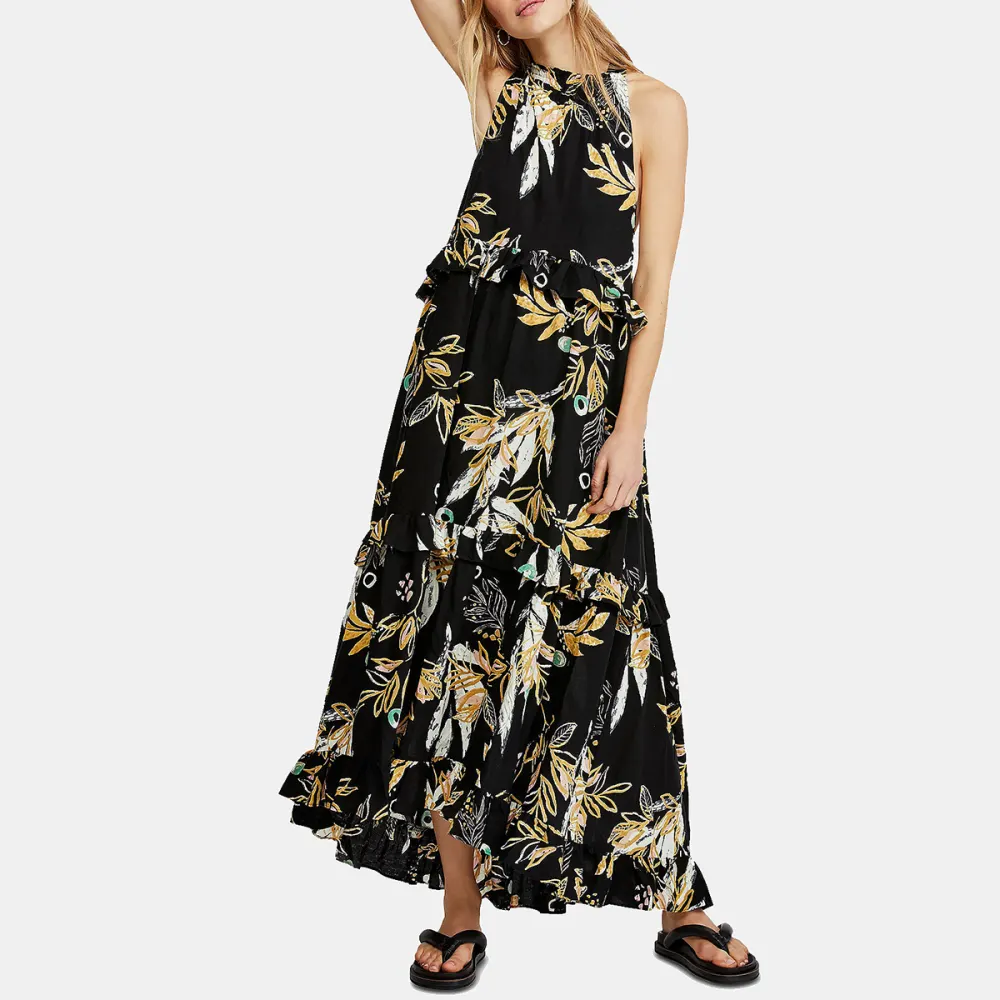 Free People Anita Cotton Printed Maxi Dress