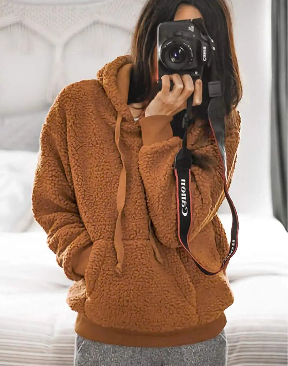 KIRUNDO Winter Fleece Hoodie