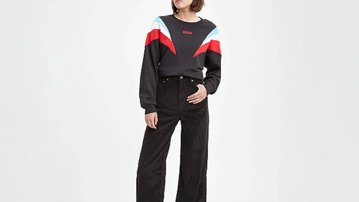 Levi's Ribcage Wide Leg Corduroy Pants