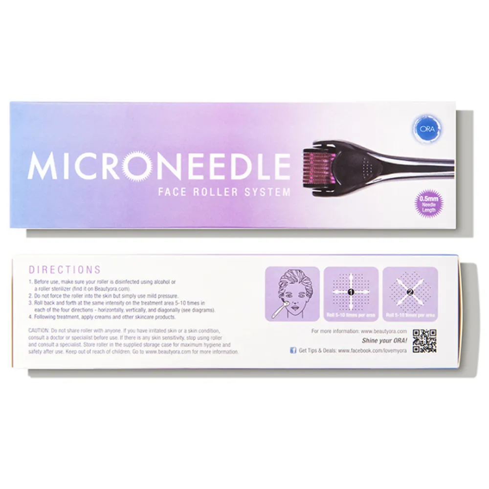 ORA Face Microneedle Dermal Roller System 0.5mm