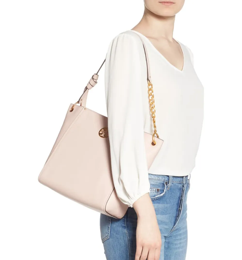 Tory Burch Everly Leather Hobo