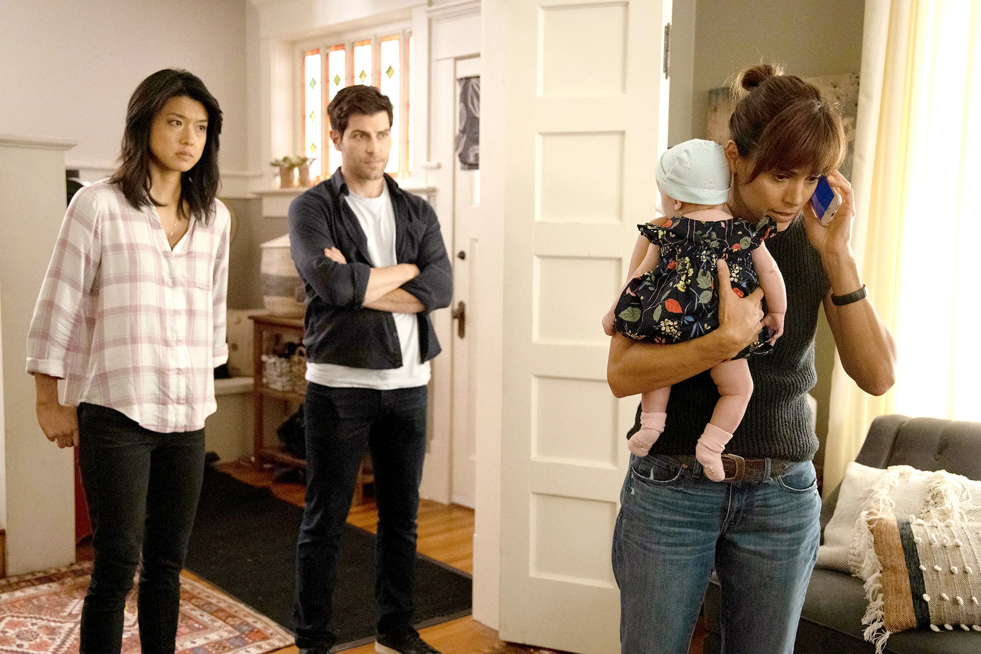 A-Million-Little-Things Grace Park, David Giuntoli, and Stephanie Szostak