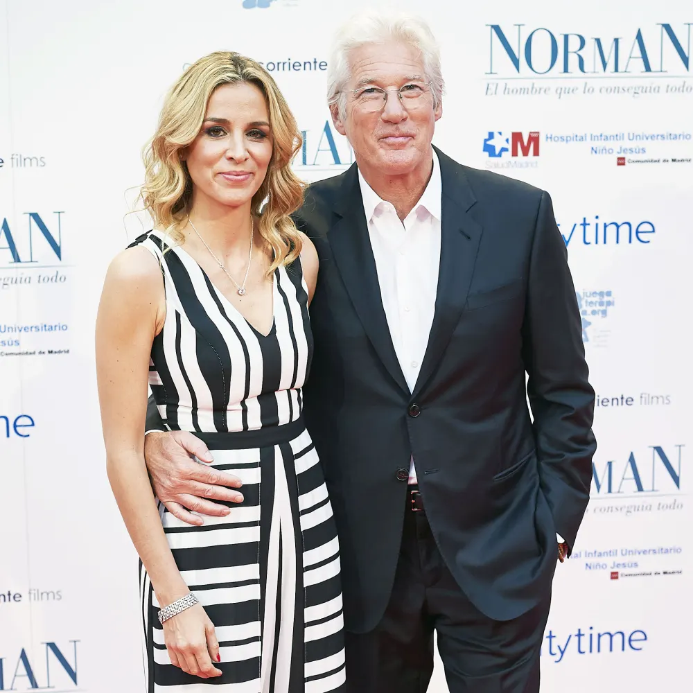 Alejandra Silva Pregnant Richard Gere at Premiere in Madrid in 2017