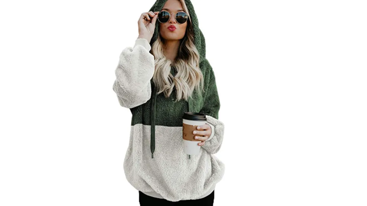 Dokotoo Womens Fuzzy Casual Loose Sweatshirt