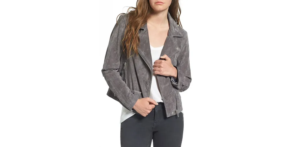 BLANKNYC Suede Moto Jacket