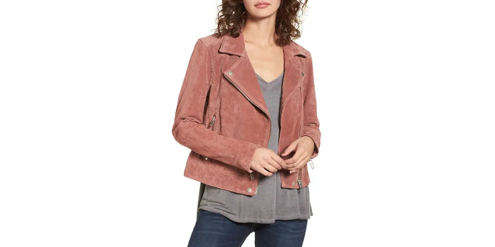 BLANKNYC Suede Moto Jacket