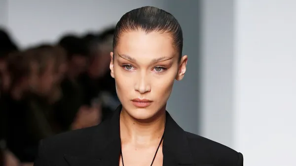 Bella Hadid Wearing Lingerie Runway