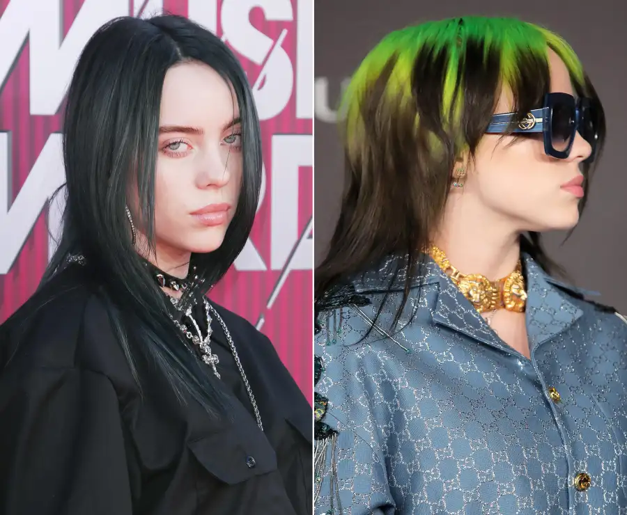 Billie Eilish Mullet Hair Change